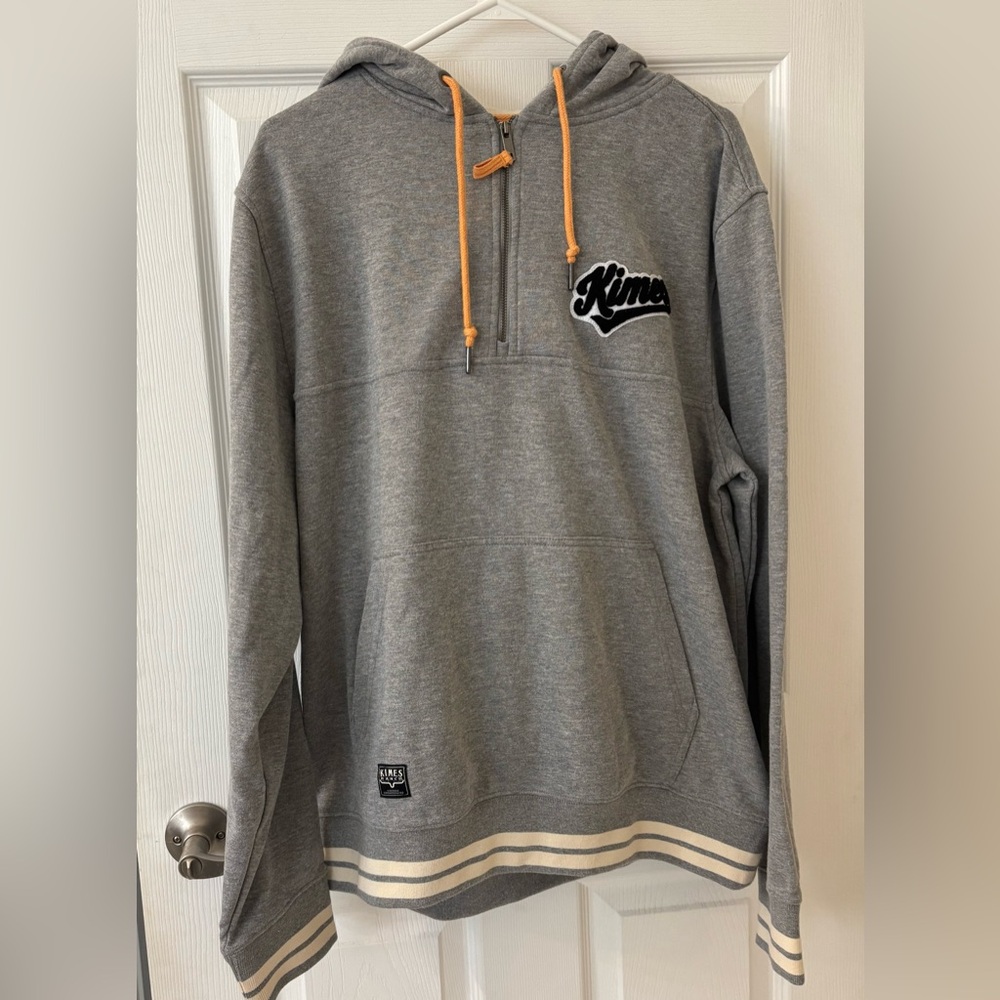 Kimes Ranch Gray Quarter Zip Hooded Sweatshirt